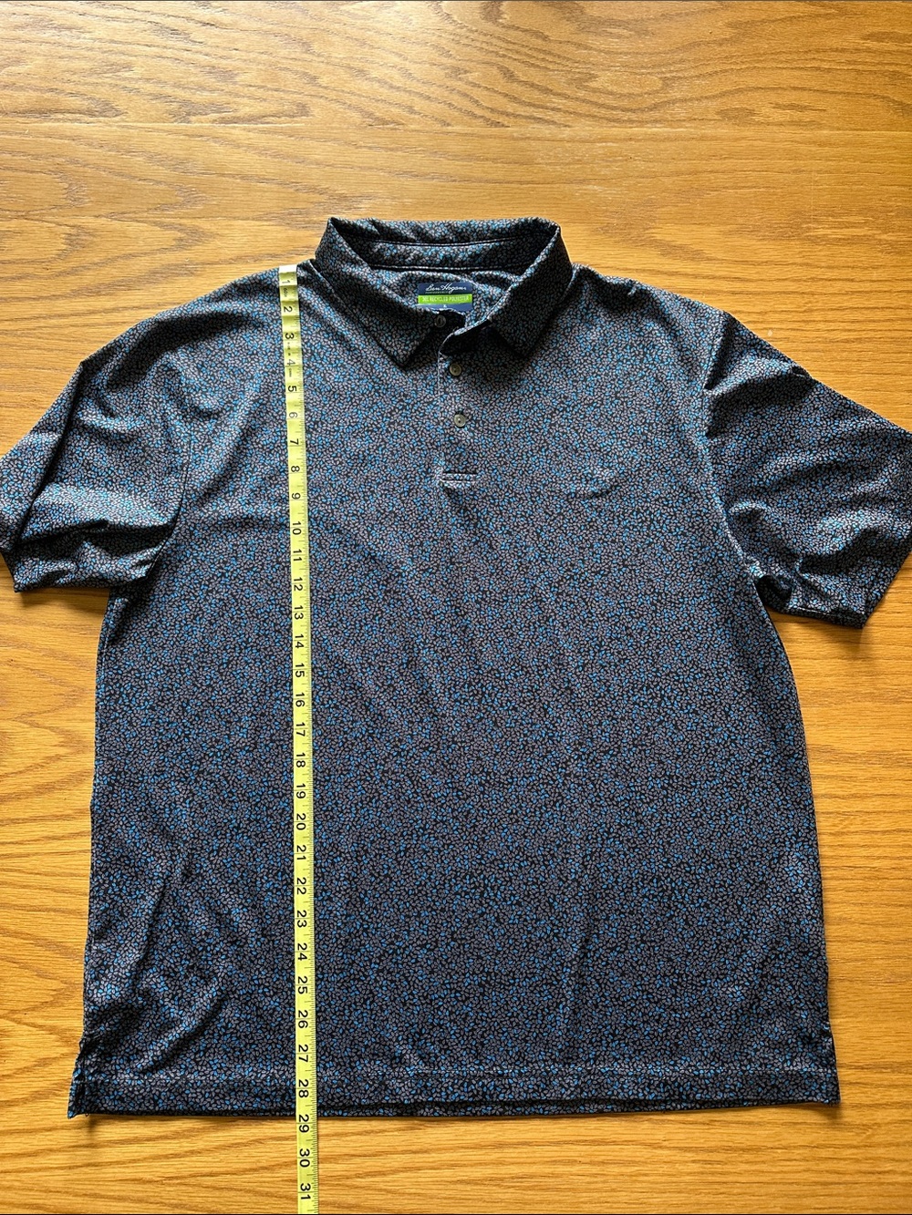 Ben Hogan Polo with Blue Microdot Pattern